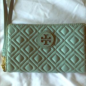Tory Burch smartphone wallet blue Marion